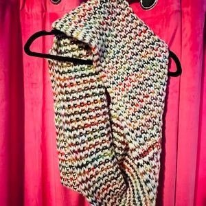 Multicolor Knit Infinity Scarf